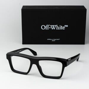Off-White STYLE 7H Men Eyeglasses Black Square OERJ07H STYLE 7H 1000